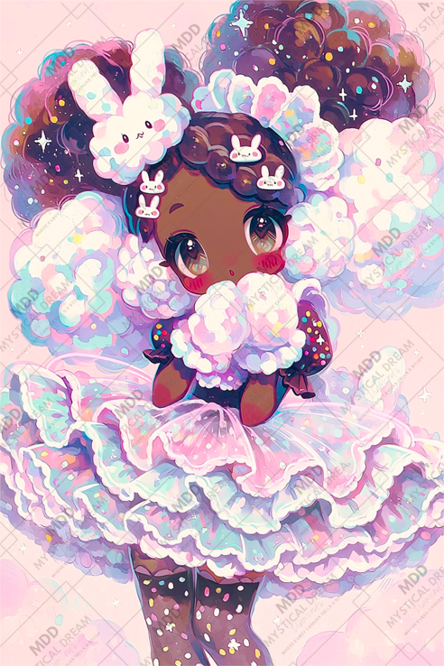 Cotton Candy Bunny by CydVenom