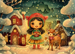Country Princess Snow Fun by Doug Shepardson (Hand Rendered)