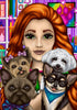 Craftroom Puppies by Emma Casey (Hand Rendered)