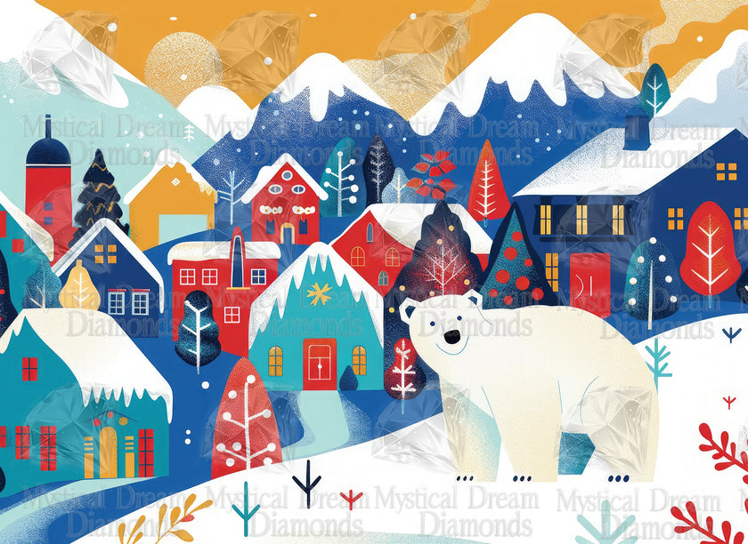 Cute Winter Town by Ryan James (Hand Rendered)