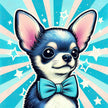 Dapper Dog by Cocomarshmallow Art