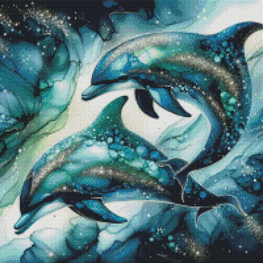 Dolphin Gems by Cocomarshmallow Art