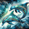 Dolphin Gems by Cocomarshmallow Art