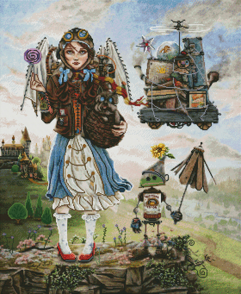 Dorothy Goes to a Magical School by Cheryl Baker (Hand Rendered)