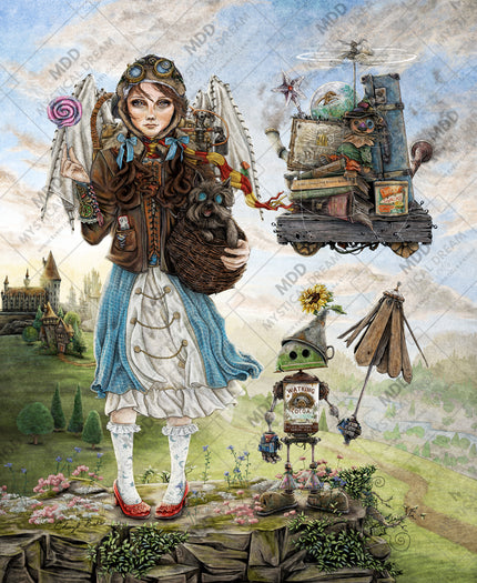 Dorothy Goes to a Magical School by Cheryl Baker (Hand Rendered)
