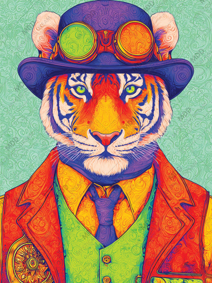 Dr. Tiger Vibrance von Zoom by Kimberly McGuiness diamond painting kit