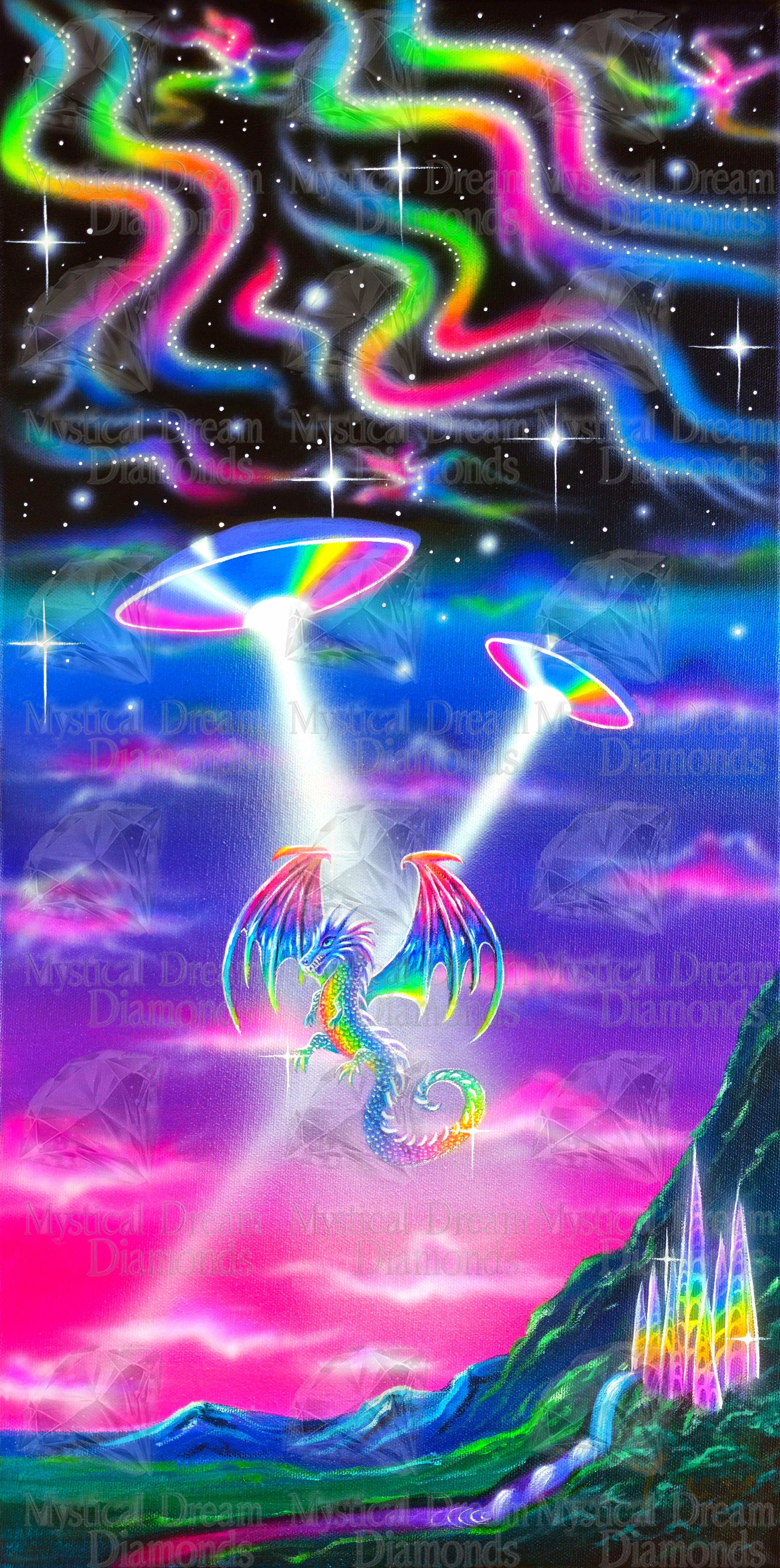 Dragon Abduction by Becca Tindol (Hand Rendered)