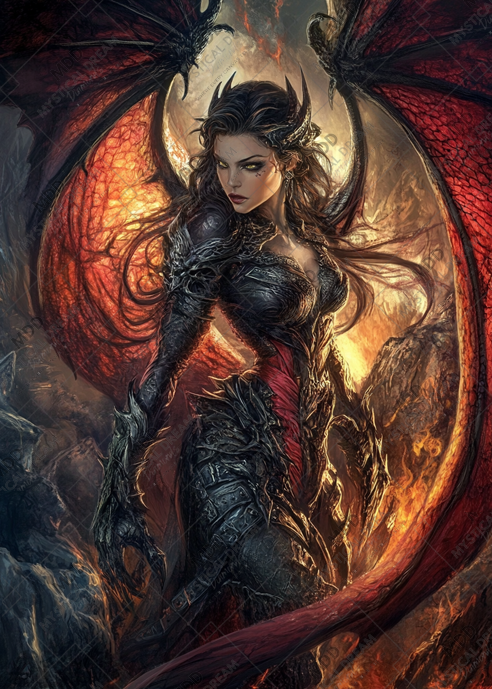Dragon Sovereign of the Crimson Pyre by Sakura