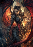 Dragon Sovereign of the Crimson Pyre by Sakura