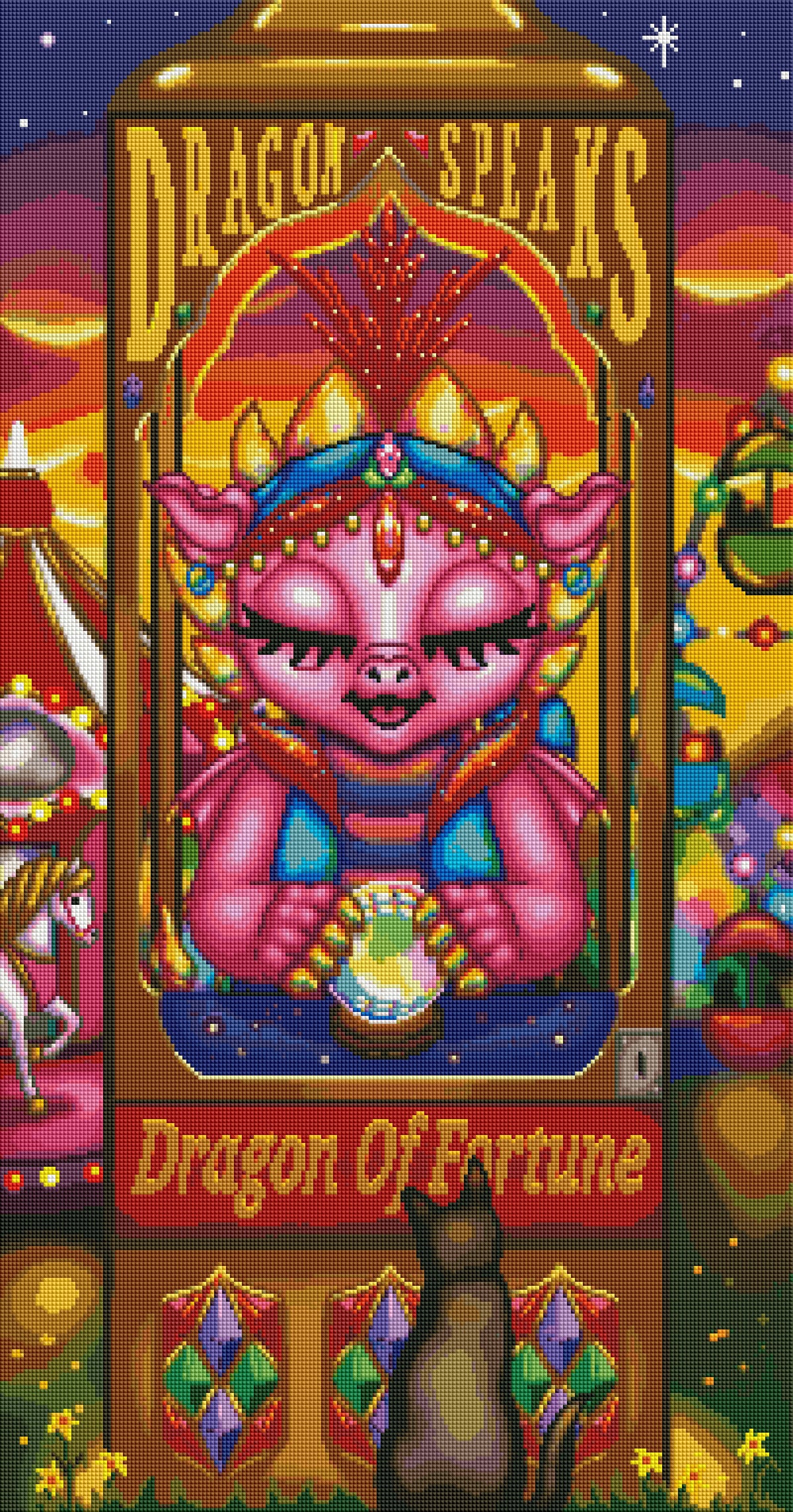 Dragon of Fortune by Emma Casey (Hand Rendered)