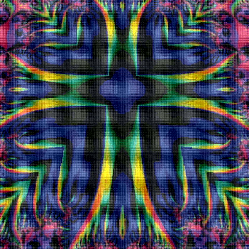 Electro Cross by Becca Tindol (Hand Rendered)