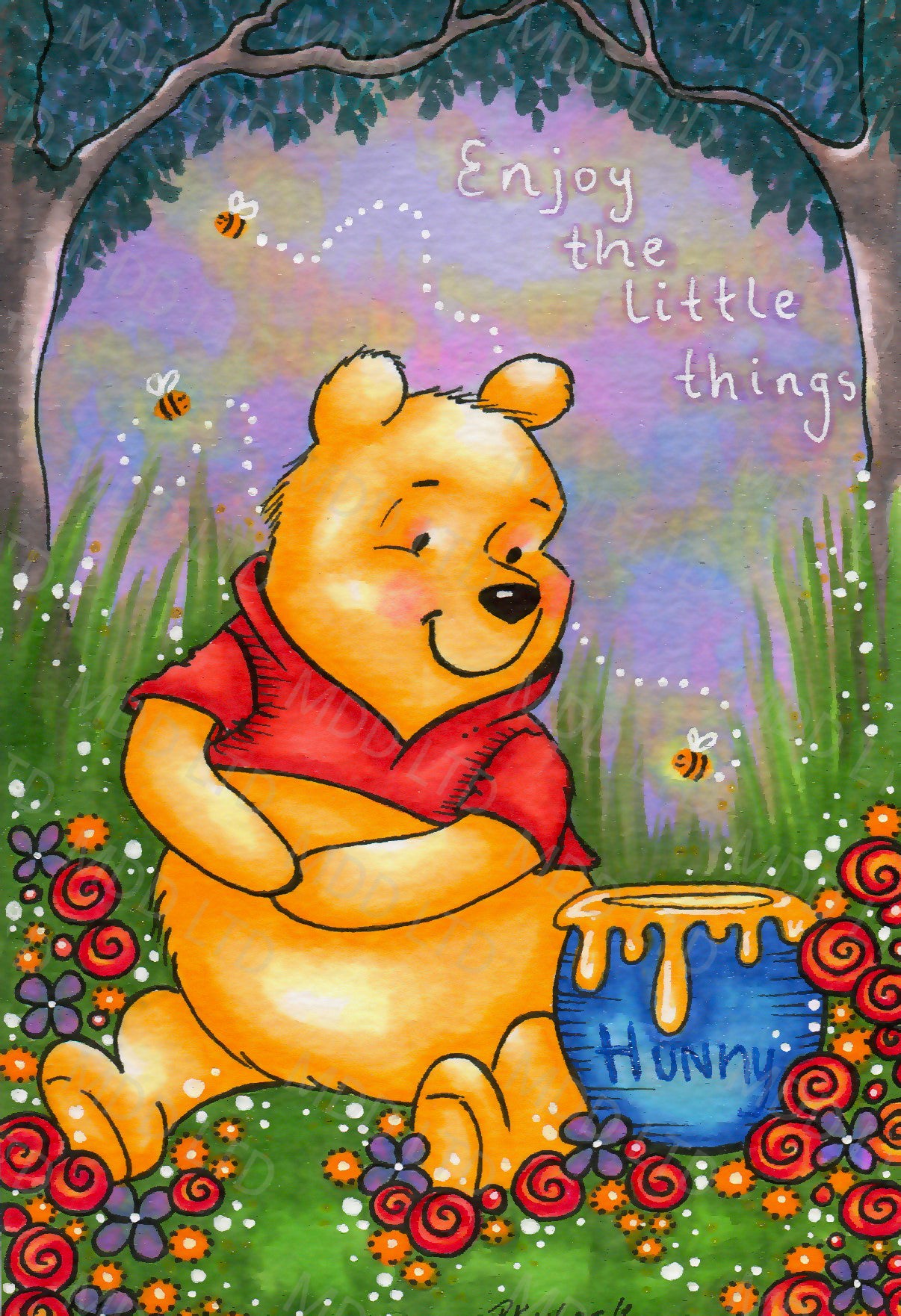 Enjoy The Little Things by Regan Kubecek (Hand Rendered)
