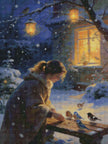 Feed the Birds by Rowan Lewgalon Ai Art