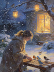 Feed the Birds by Rowan Lewgalon Ai Art