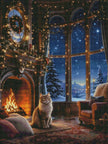 Fireside Wishes by Rowan Lewgalon Ai Art