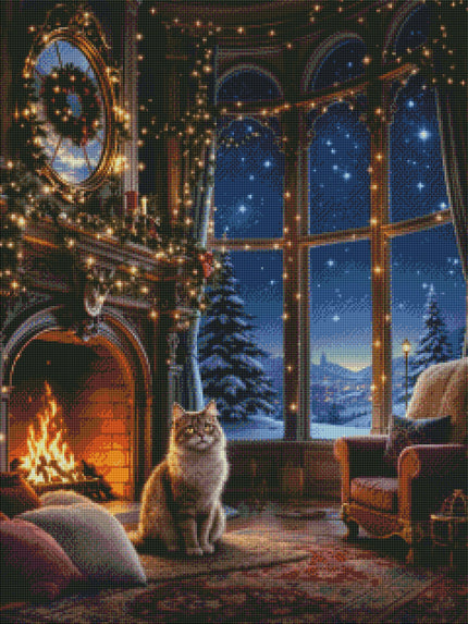 Fireside Wishes by Rowan Lewgalon Ai Art