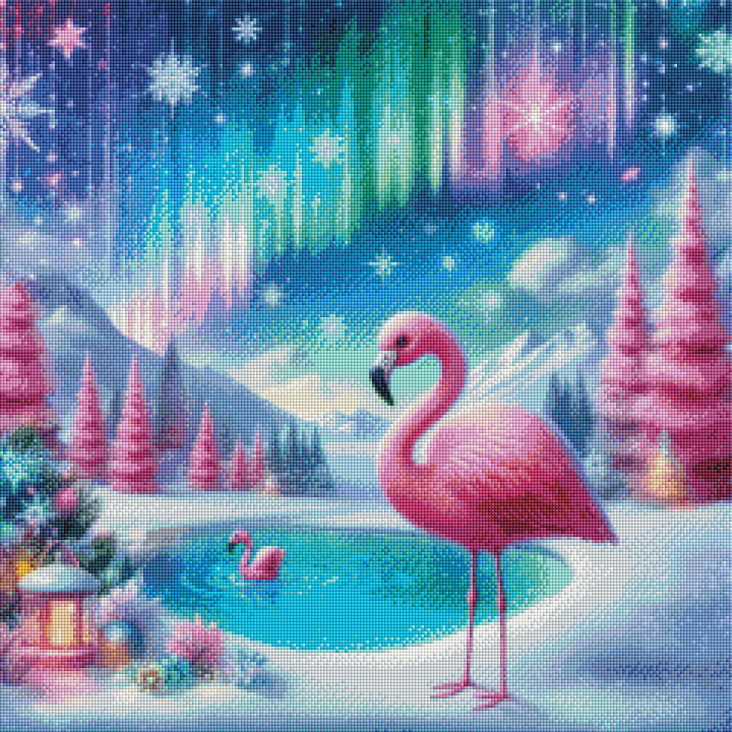 Flamenco de Invierno by Cocomarshmallow Art