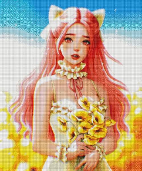 Floral Kitsune by Yaroslava