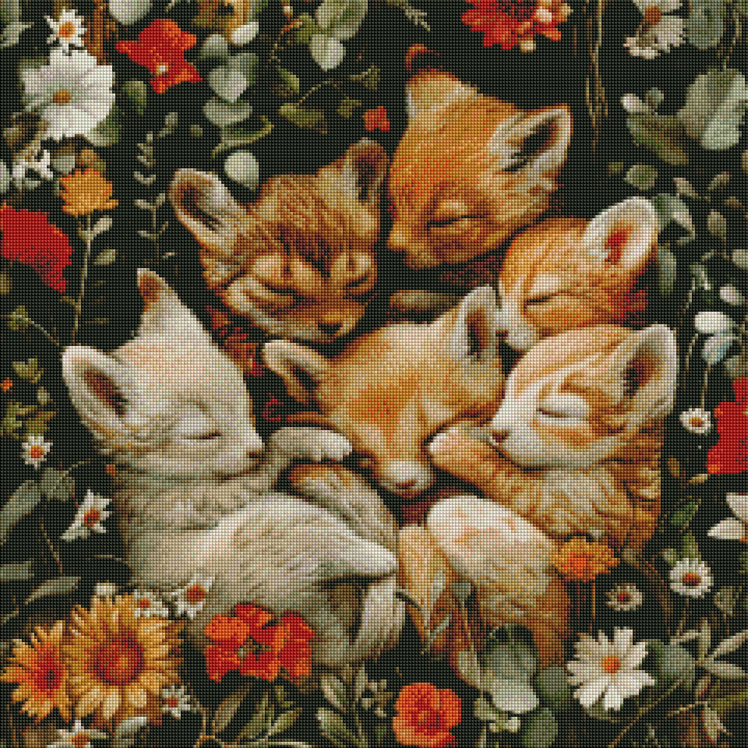 Foxy Garden Naps by Roy Myers