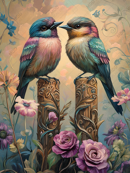 Garden Sweethearts by Sandrietta diamond painting kit
