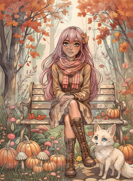 Golden Hours On An Enchanted Bench by Laura Peres