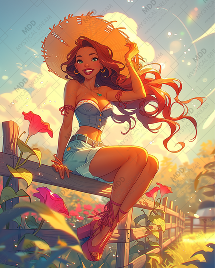 Golden Hour Girl by Myst.Does.Ai