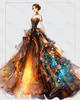 Gown of the Golden Hour by Myst.Does.Ai