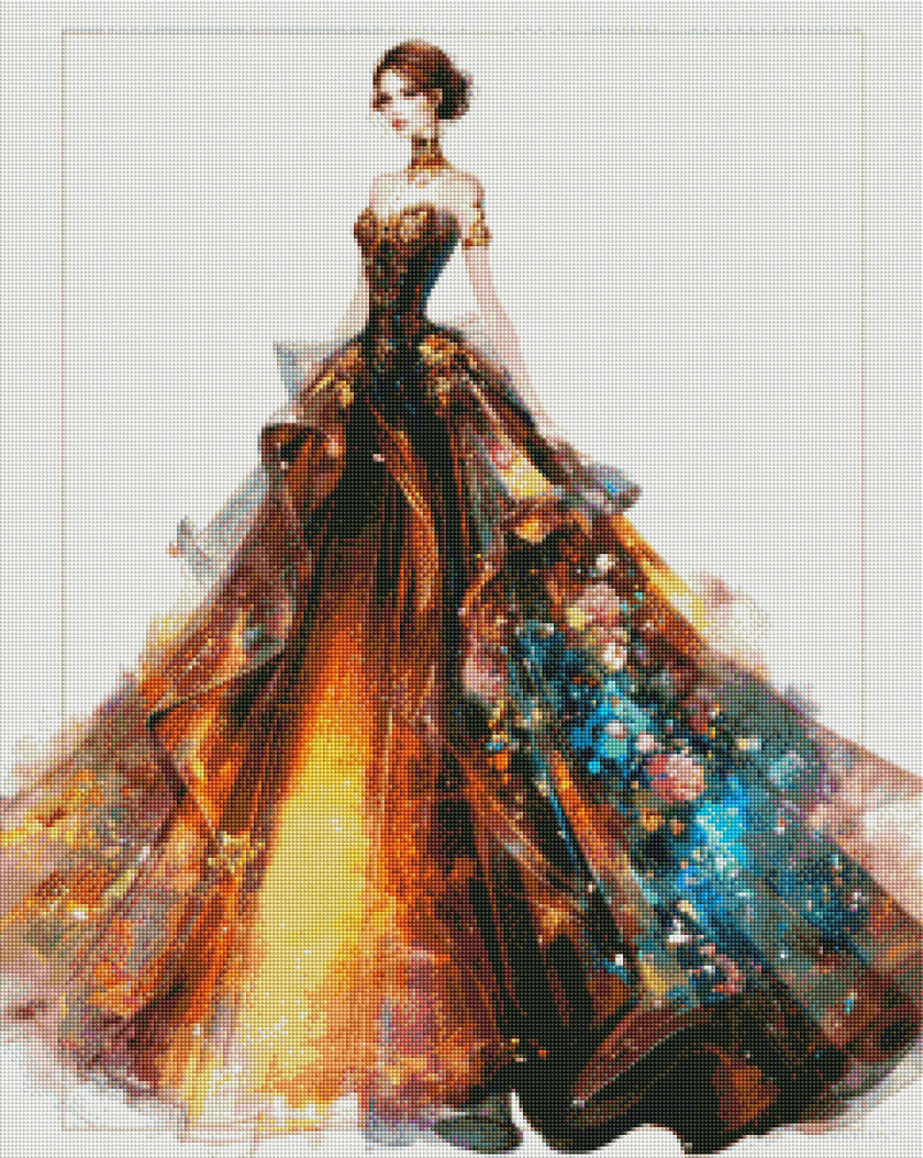 Gown of the Golden Hour by Myst.Does.Ai