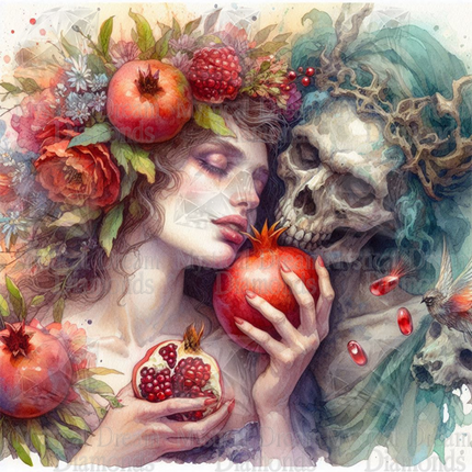 Hades and Persephone Embrace by LIttle Baby Delirium