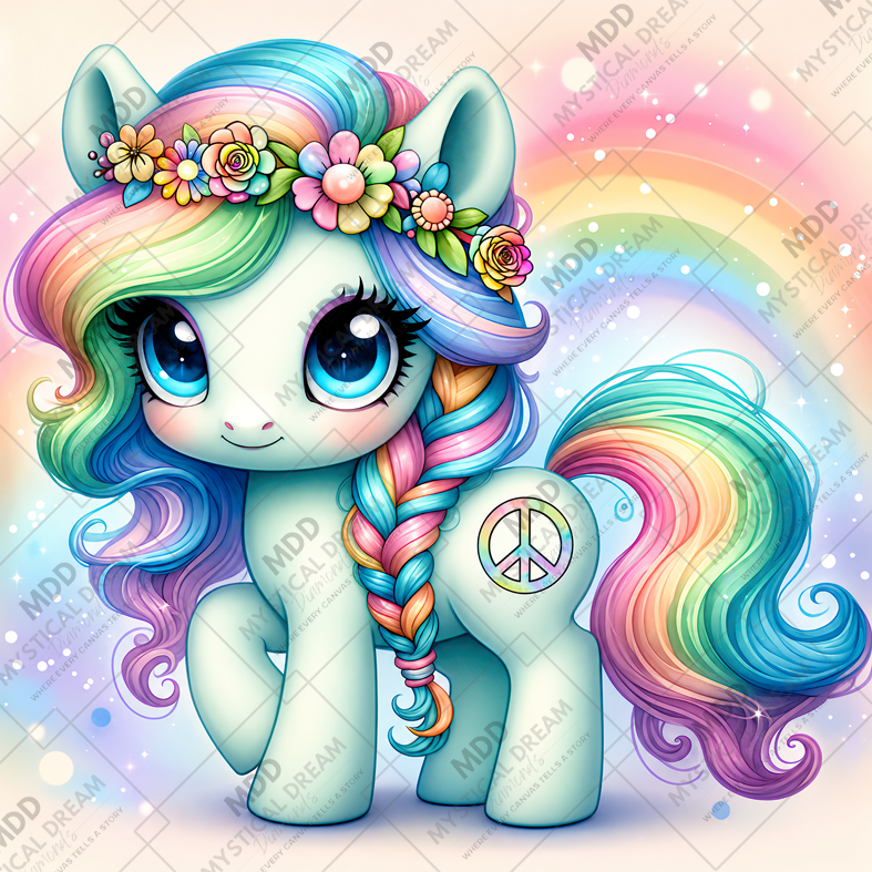 Hippie Heart by Cocomarshmallow Art