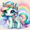 Hippie Heart by Cocomarshmallow Art