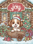 Joyful Holiday Wagon Pup by Ai. Duchess