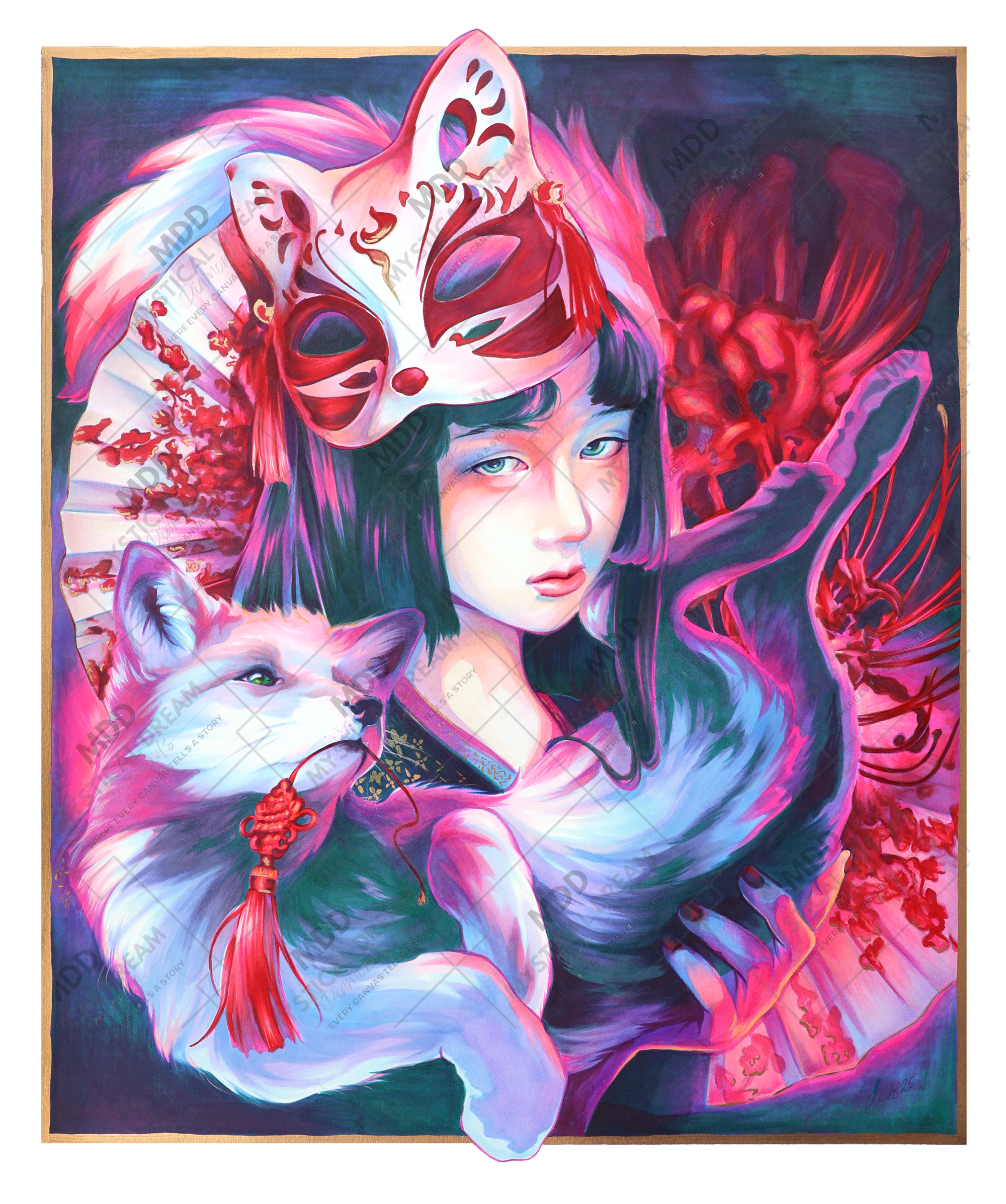 Kitsune by Lions and Yellowcake (Hand Rendered)
