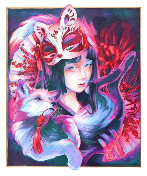 Kitsune by Lions and Yellowcake (Hand Rendered)