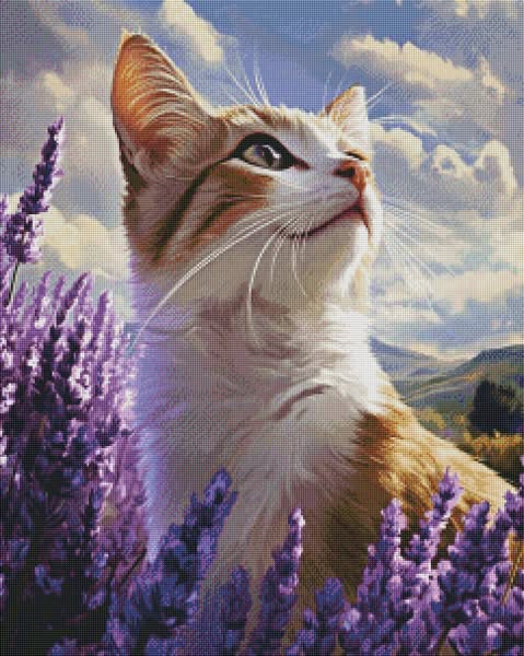 Lavender Cat by Rowan