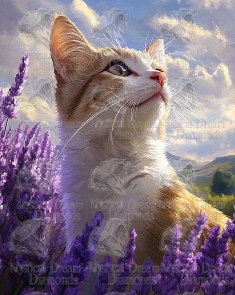 Lavender Cat by Rowan