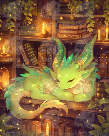Library Lullaby Dragon by Myst.Does.Ai
