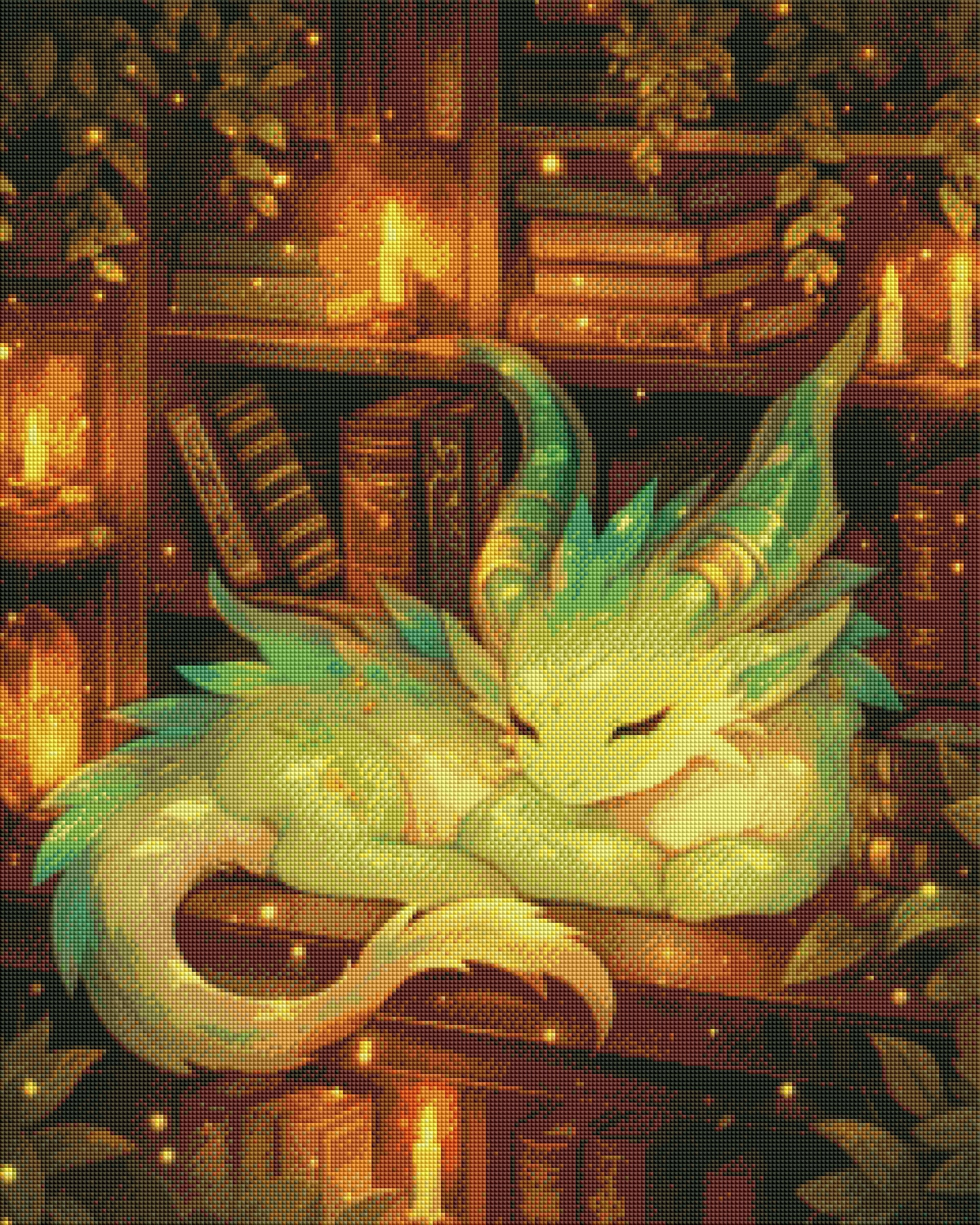 Library Lullaby Dragon by Myst.Does.Ai