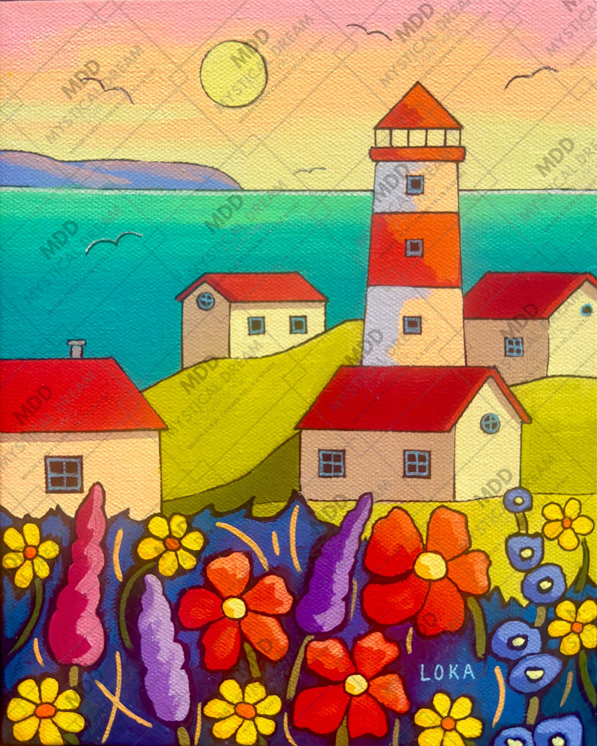 Lighthouse by the Sea by LOKA