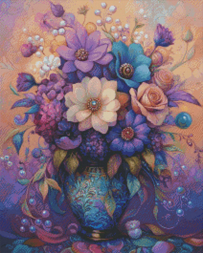 Lilac Flowers in a Vase by Sandrietta