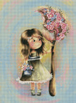 Little Girl Big World Time to Paint by Karina Kornuta-Pigozne
