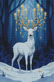 Magic Deer in the Forest by Laura Peres