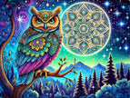 Mandala Moon by Kimberly McGuiness (Hand Rendered)