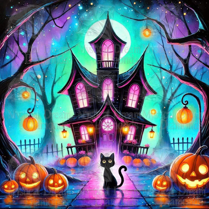 Midnight Kitty Cat by Cocomarshmallow Art