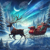 Midnight Sleighbound Magiic by Rowan Lewgalon Ai Art