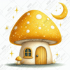 Moon Shroom by Cocomarshmallow Art