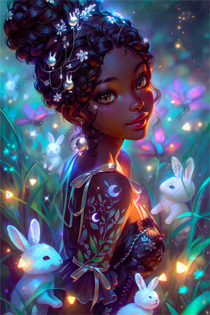 Moonlit Bunny by CydVenom