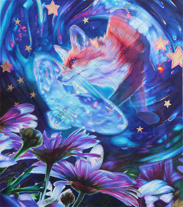 Moonlit Trickery by Lions and Yellowcake (Hand Rendered)