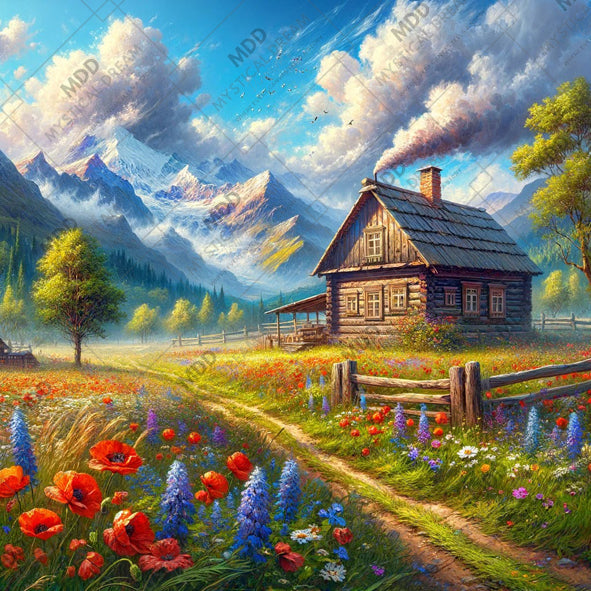 Mountain Meadow Retreat by Sandrietta