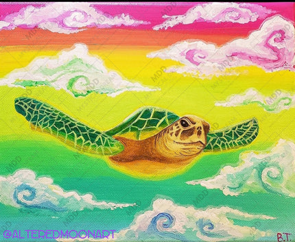 Mr. Turtles Cloud Kingdom by Becca Tindol diamond painting kit